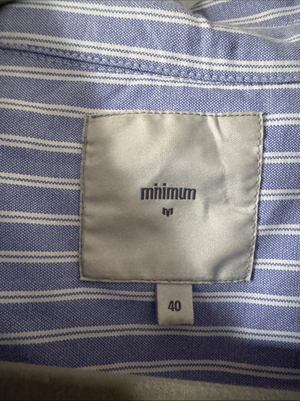 Minimum Blue and White Striped High-Low Shirt Dress - Picture 2 of 2